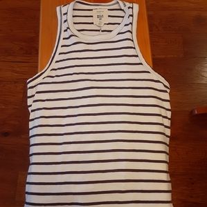 Billabong  Navy and White Striped  Tank Top